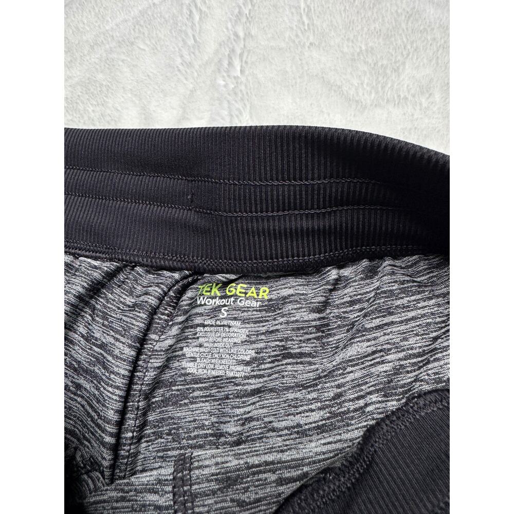 TEK GEAR Black & White Space Dye Athletic Workout Shorts with Pockets Small - Picture 5 of 5